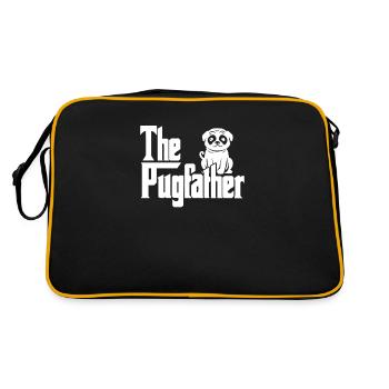 Carlin Chien Chien Ami Pet Pug Pug Pug Cadeau - Sac Retro - noir/or - Dos