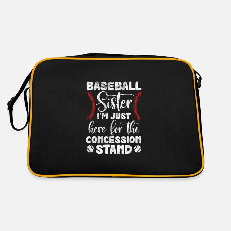 Baseball Soeur Frère Frères et Sœurs Cadeau Sac Retro