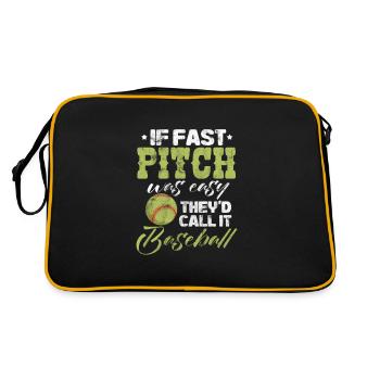 Softball - Retro Bag - black/gold - Back