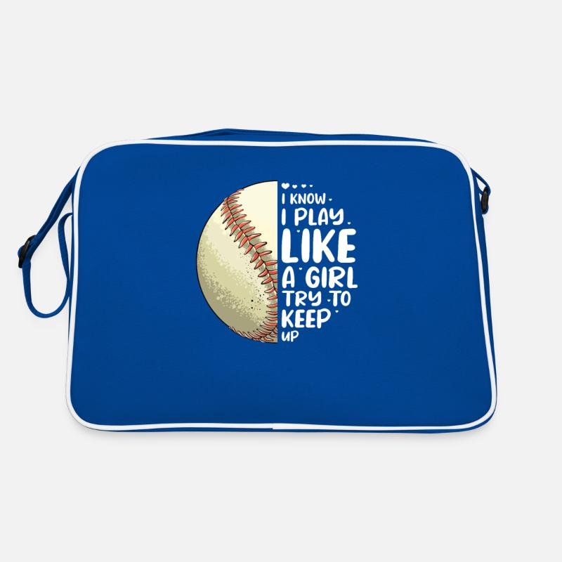 Softball Girl Player Baseball Pitcher Gift Sac Retro