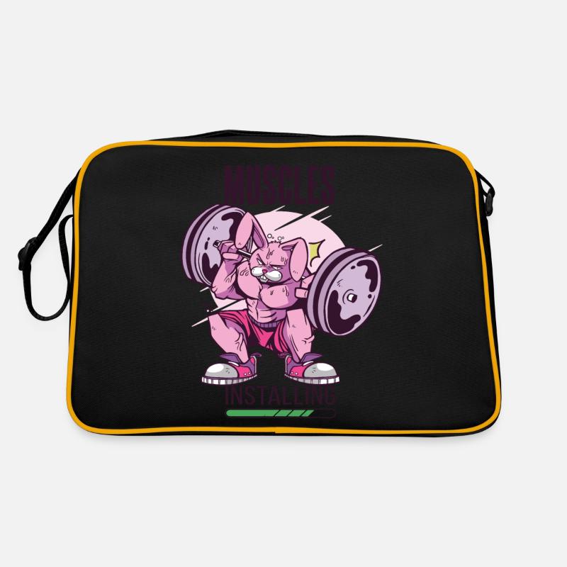Les muscles installent Rabbit Gym Motivation Workout Sac Retro