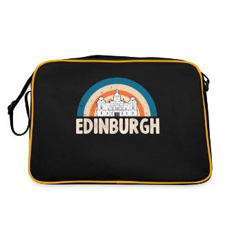 Scotland Edinburgh Souvenir Scottish Tourists - Retro Bag - black/gold - Back