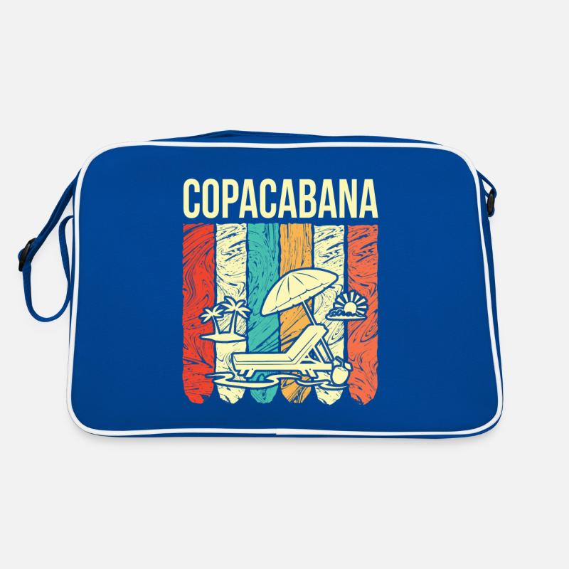 Copacabana Vacances Rio Palms Summer Beach Sun B Sac Retro