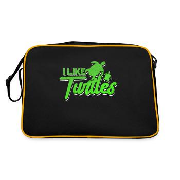 Tortue - Sac Retro - noir/or - Dos