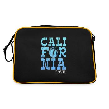 California USA Holidays America Cadeau - Sac Retro - noir/or - Dos