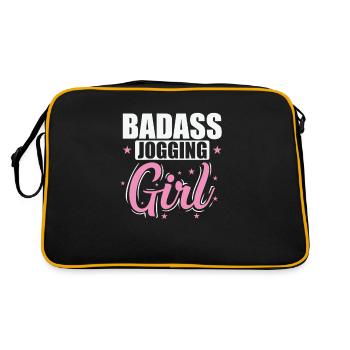 Badass Jogging Girl Fitness Sport Running - Sac Retro - noir/or - Dos