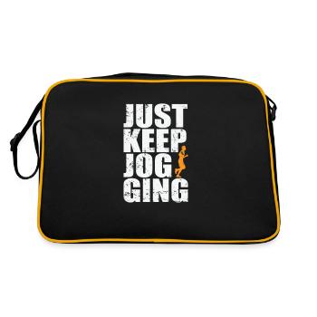 Just Keep Jogging Fitness Sport Running - Retro Bag - black/gold - Back
