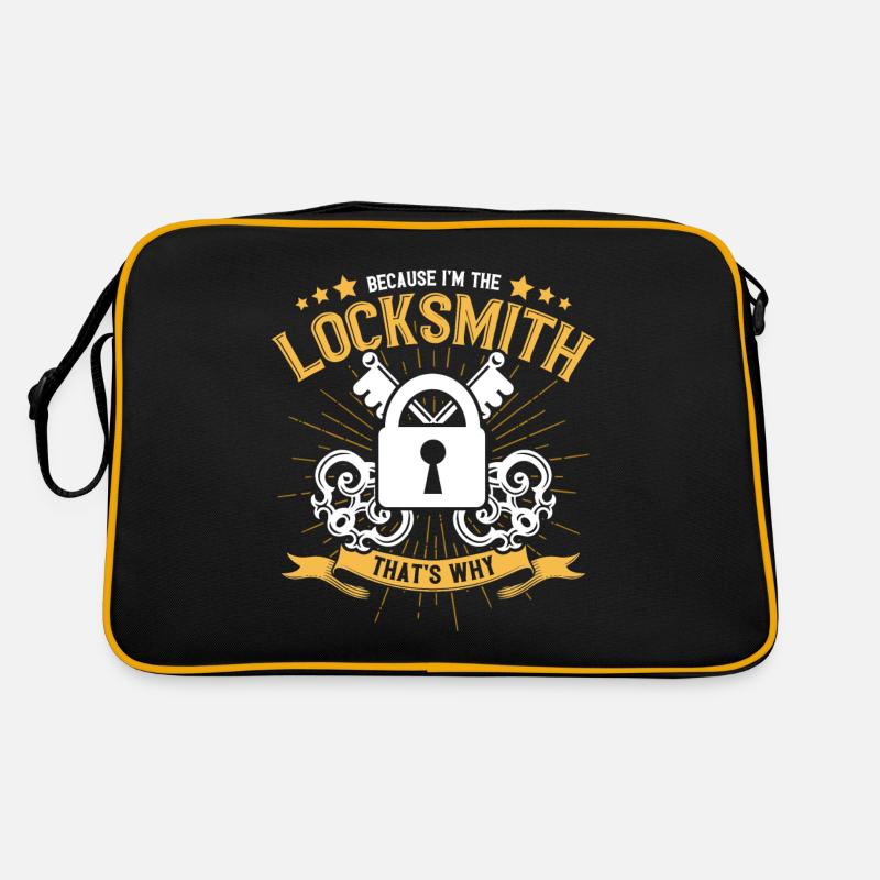 Schlosser Lock Picking Mitarbeiter Schlosserei Retro Tasche