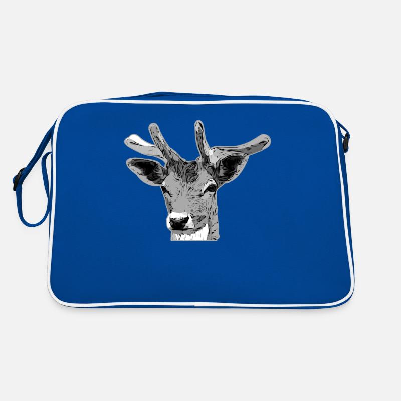 Hirsch Waldtier Design Retro Tasche