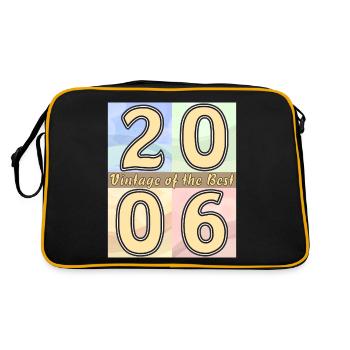 BIRTHDAY YEAR 2006 - Retro Bag - black/gold - Back