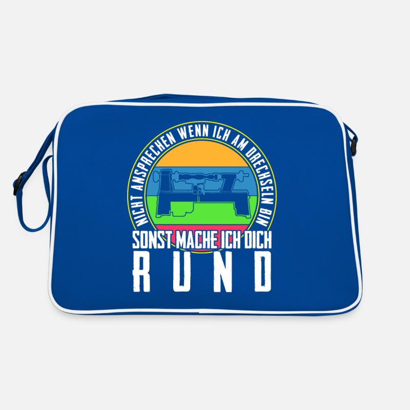 Drechsler Drechselbank Drechseln Retro Tasche