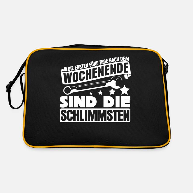 Handwerker Handwerk Retro Tasche