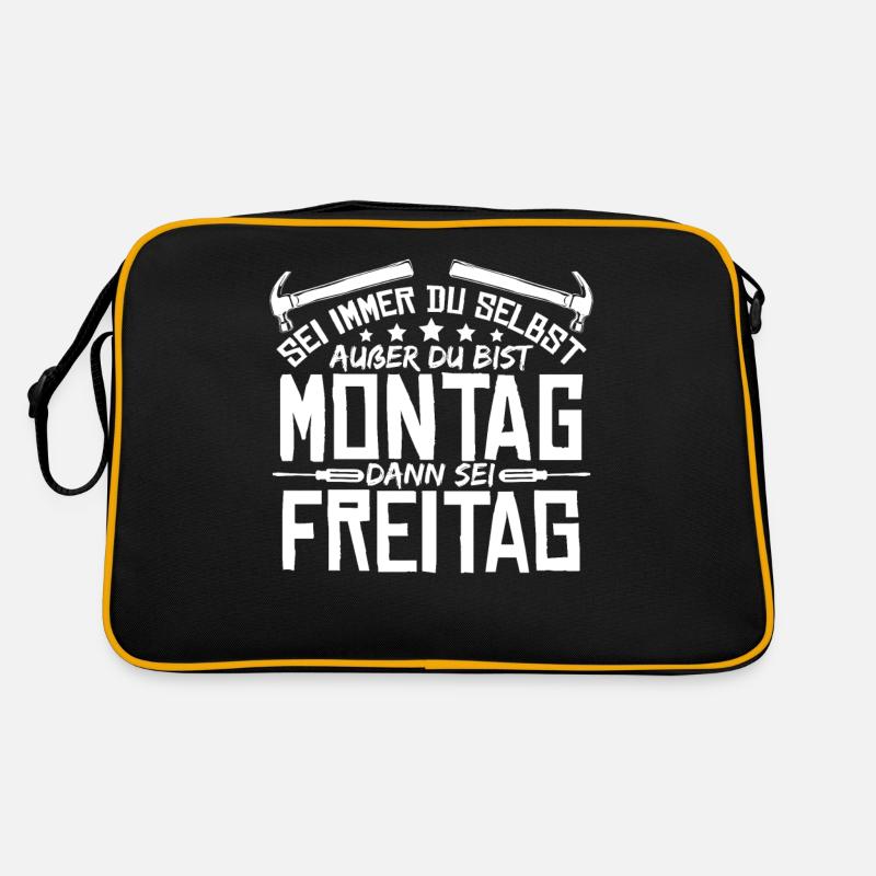 Handwerker Werkstatt Handwerk Retro Tasche
