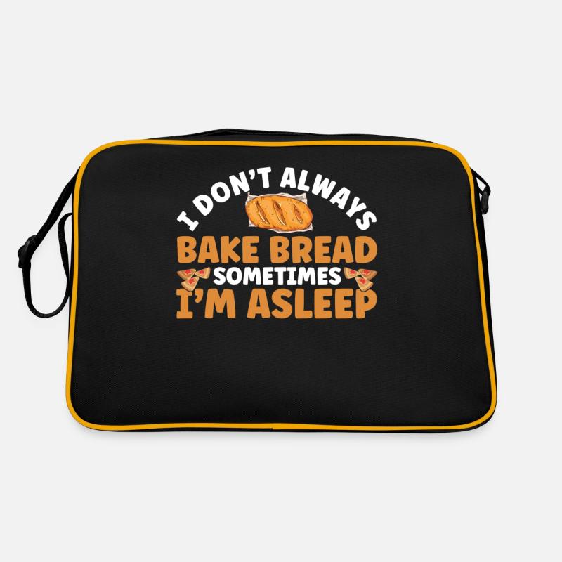 Brotbacken Geschenk Bäckerei Zitat Bäcker Retro Tasche