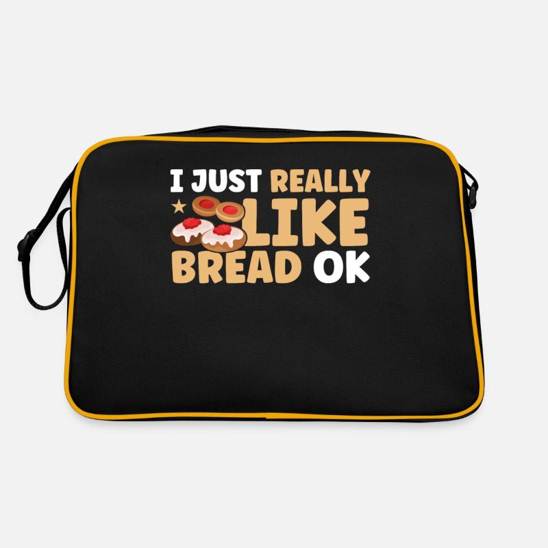 Brotbacken Geschenk Bäckerei Zitat Bäcker Retro Tasche