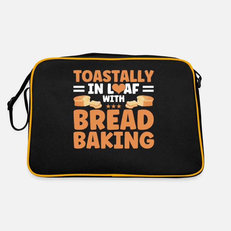 Brotbacken Geschenk Bäckerei Zitat Bäcker Retro Tasche