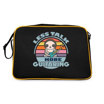 guitarist rock guitar guitarist musician guitarist - Retro Bag - black/gold - Back