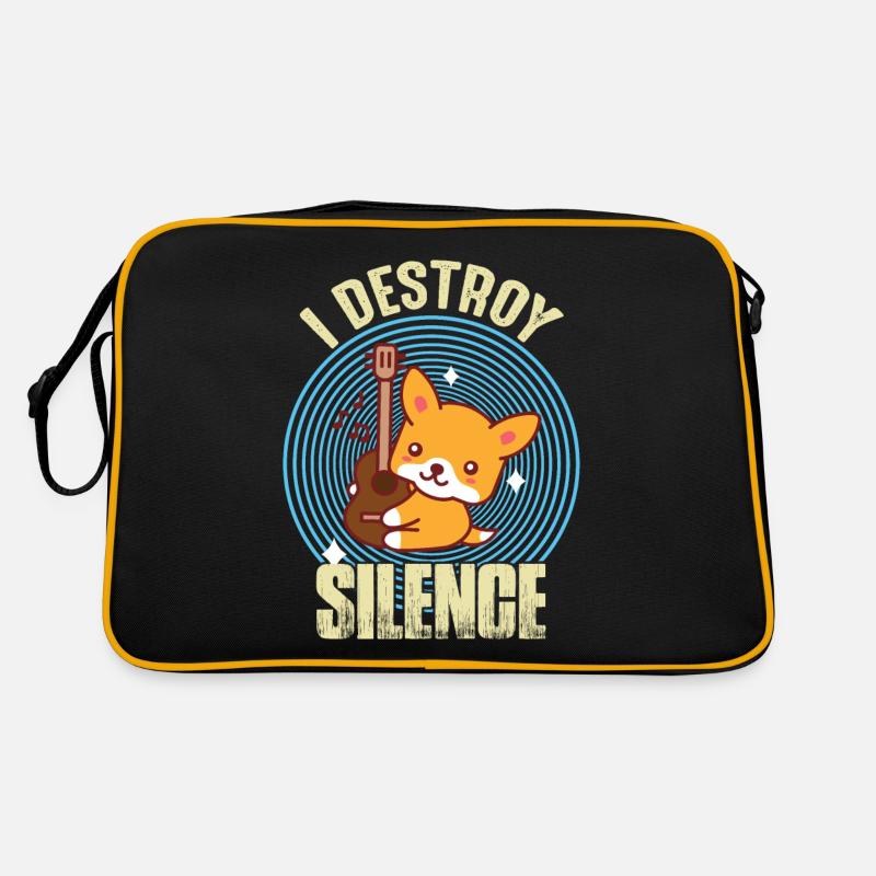 Guitare Destroy Silence Nice Fox guitariste Rockgi Sac Retro
