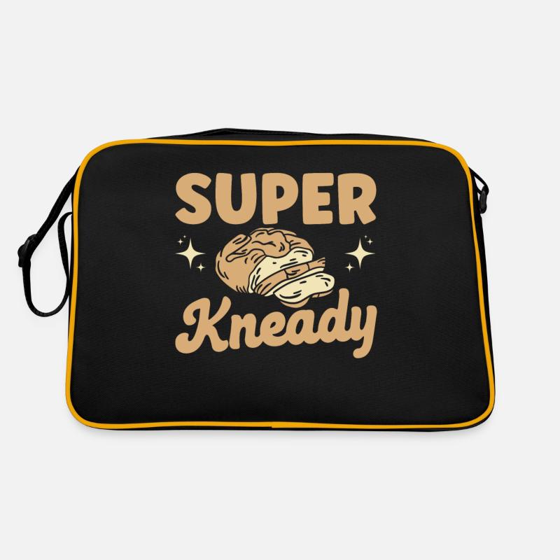 Brotbacken Geschenk Bäckerei Zitat Bäcker Retro Tasche