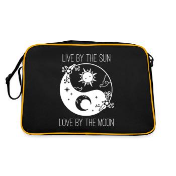 Lune Amour Soleil Soleil Phase Lune Lever du Soleil - Sac Retro - noir/or - Dos