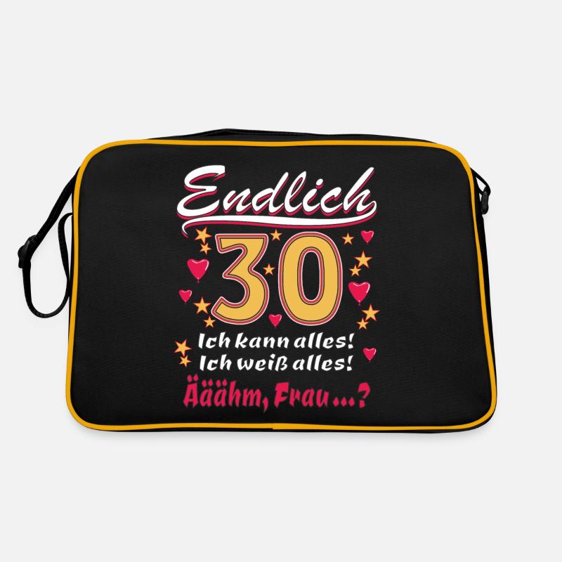 ENDLICH 30 Retro Tasche