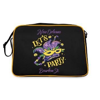 Carnaval Bourbon Street Nouvelle-Orléans Souvenir Louis - Sac Retro - noir/or - Dos