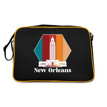 Louisiana Skyline-New Orleans Souvenir Carnival - Sac Retro - noir/or - Dos