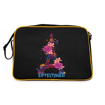 Paris-Souvenir-France-Français-L’amour de l’œuf - Sac Retro - noir/or - Dos
