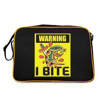 Morsures Serpent Rétro Serpents Serpents venimeux - Sac Retro - noir/or - Dos