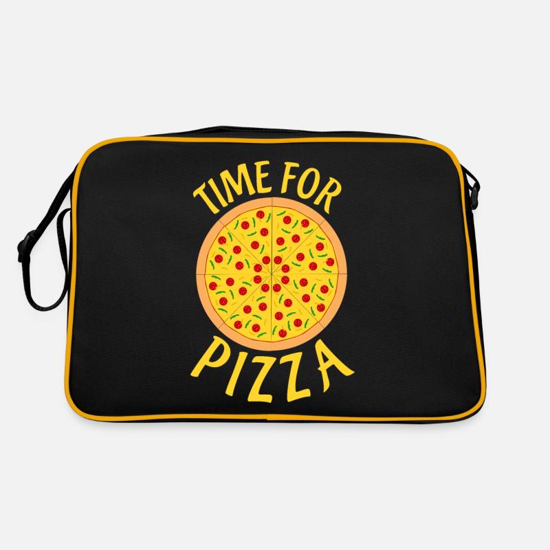 Pizza Time Pizzabäcker Pizzaria Retro Tasche