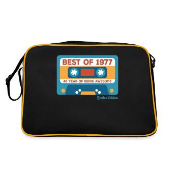 1977 Vintage Vintage Retro Cadeau D’anniversaire - Sac Retro - noir/or - Dos