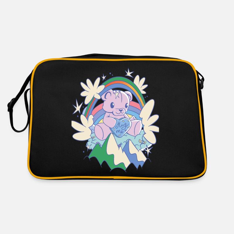 Rainbow Hug Me Cute Teddy Hug Time Teddy Bear Sac Retro