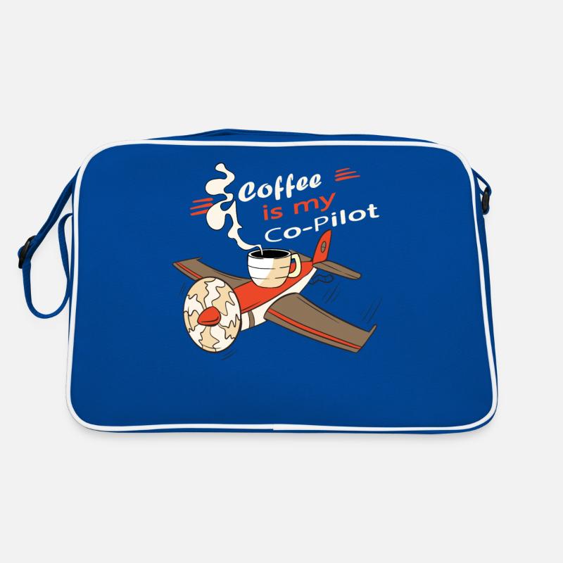 Le café est ma boisson d’avion assistant copilote Sac Retro