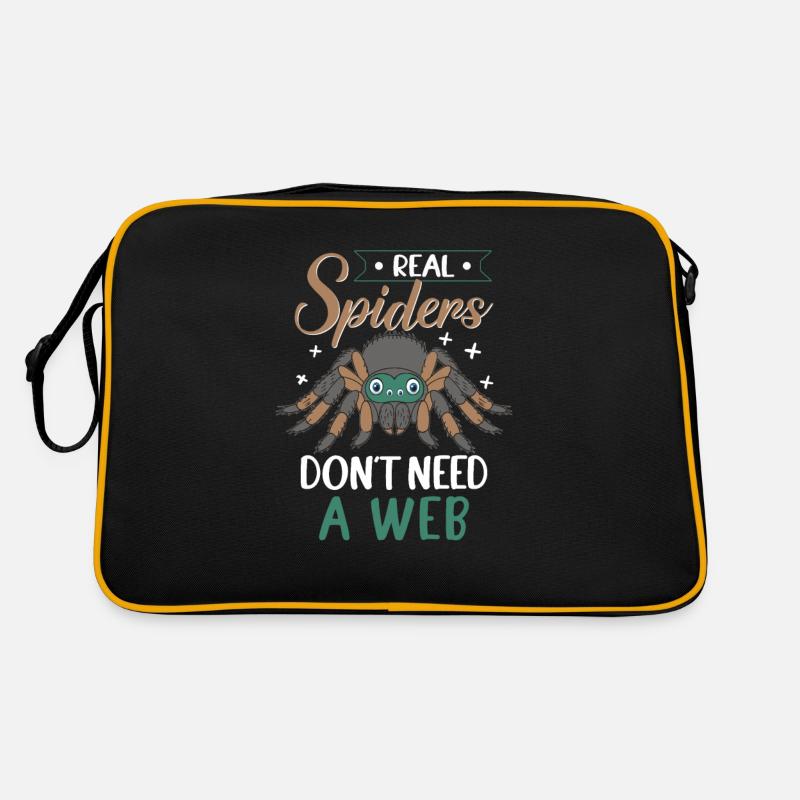 Real Spiders Don't Need A Web, Springspinne Retro Tasche