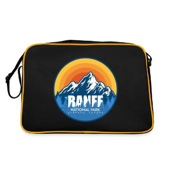 Parc national Banff Alberta Canada Souvenir - Sac Retro - noir/or - Dos