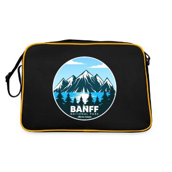Parc national Banff Alberta Lake Canada Souvenir - Sac Retro - noir/or - Dos