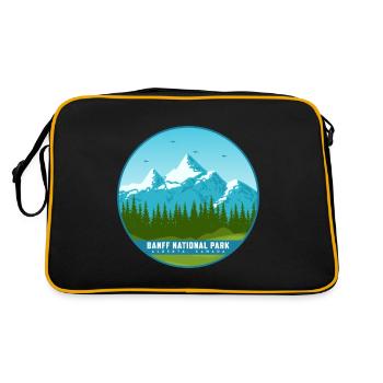 Parc national Banff Canada Alberta Souvenir Randonnée pédestre - Sac Retro - noir/or - Dos