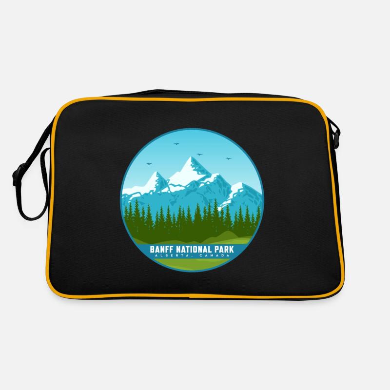 Banff Canada National Park Alberta Souvenir Hiking Retro Bag