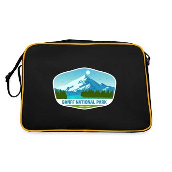 Parc national Banff Canada Alberta Souvenir Randonnée pédestre - Sac Retro - noir/or - Dos