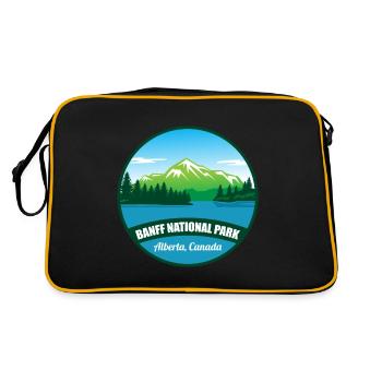 Parc national de l’Alberta Banff Canada Randonnée souvenir - Sac Retro - noir/or - Dos