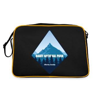 Parc national du Canada Alberta Banff Souvenir Randonnée - Sac Retro - noir/or - Dos