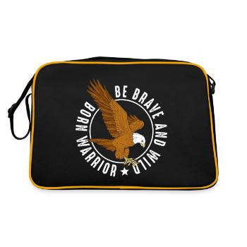 Fauconnerie aigle Hawk Goshawk Amateur d’oiseaux - Sac Retro - noir/or - Dos
