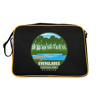 Parc national des Everglades Floride Randonnée Crocodile - Sac Retro - noir/or - Dos
