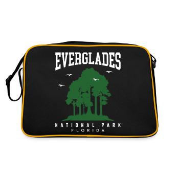 Parc national des Everglades Floride Randonnée souvenir - Sac Retro - noir/or - Dos