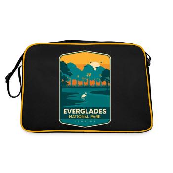 Parc national de Floride Everglades Souvenir Wanderkr - Sac Retro - noir/or - Dos