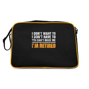 Retirement - Retro Bag - black/gold - Back