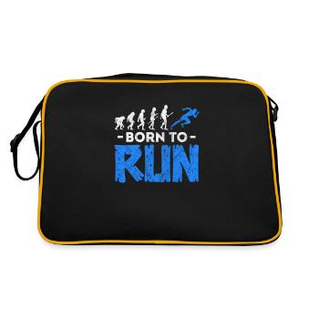 Running Runner Jogging Jogging Runner Gift - Retro Bag - black/gold - Back