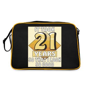 IT TOOK 21 YEARS - Retro Bag - black/gold - Back