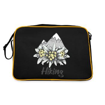 Randonnée Alpes Souvenir Edelweiss Suisse Montagnes Nat - Sac Retro - noir/or - Dos