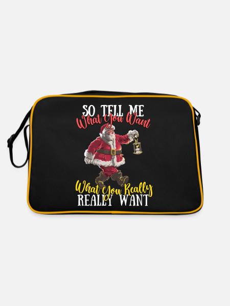 So tell me what you want, the New Year of - Retro Bag - black/gold - Back